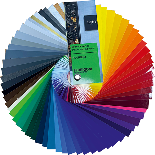 25 Colours of the Ritrama Platinum Series Vinyl are Available with Airflow!